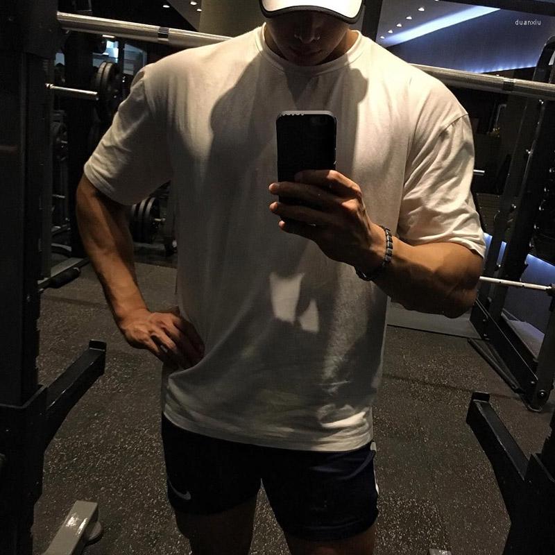 

Men's T Shirts Men Short Sleeve T-shirt 2023 T-Shirts Cotton Mens Tees Tops Fitness Bodybuilding Brand Clothing Harajuku Y, Pink