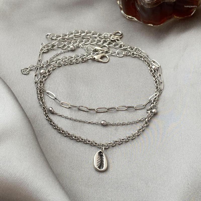 

Anklets Bohemian Gold Color Multilayer Weaving Anklet Foot Chain Bracelet For Women Charm Beach Vintage Beaded Jewelry