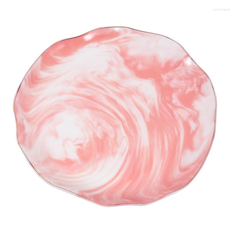 

Jewelry Pouches 1pc Marbling Grain Storage Plate Gold Drawing Outline Display