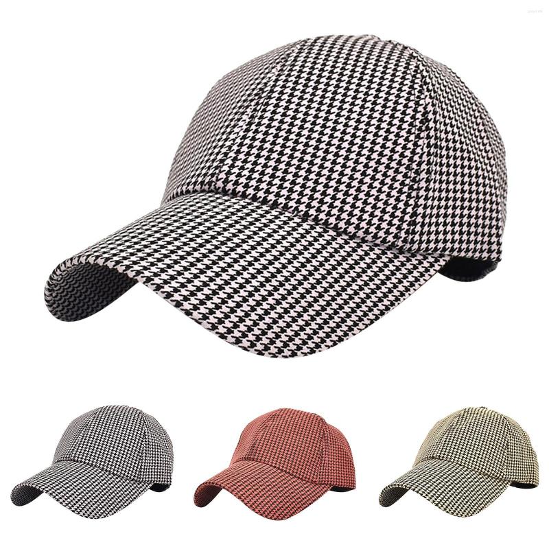 

Ball Caps Plaid Printed Baseball Cap Female Korean Version Outdoor For Toddlers 13 Boy Girls Straight Edge Hat, Yellow