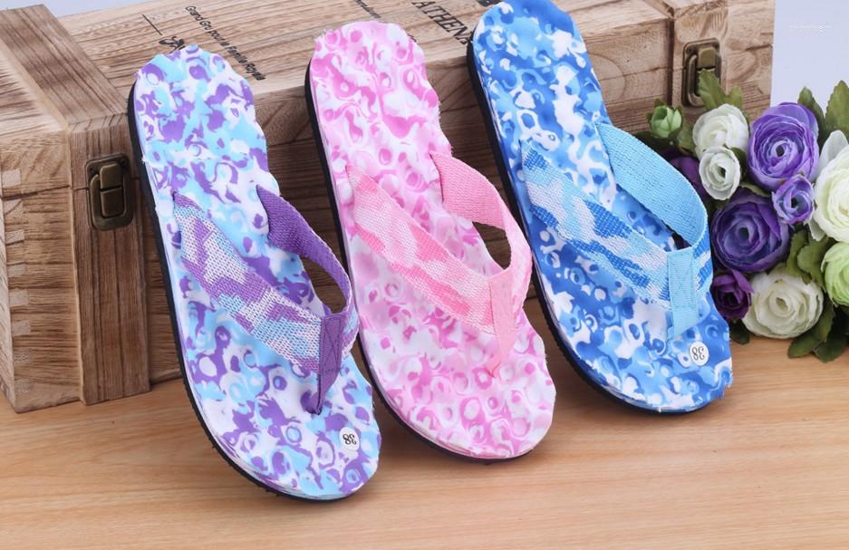 

Slippers Women Shoes Woman Summer 2023 Camouflage Beach Sandals Platform Thongs Chinelo Flip Flops Zapatos De Mujer, Blue