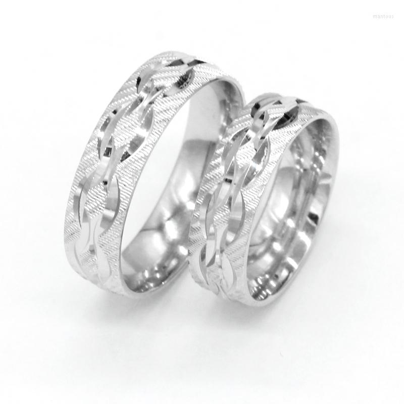 

Cluster Rings Couple 925 Sterling Silver For Promise Each Other Solid Lover's Wedding Engagement Fine Jewelry