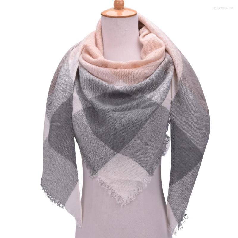 

Scarves 2023 Winter Triangle Wraps Scarf For Women Brand Designer Shawl Cashmere Plaid Blanket Wholesale Drop