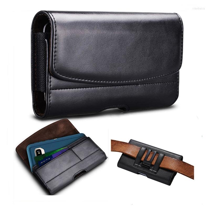 

Waist Bags PU Leather Holster For Men Horizontal Carrying Phone Pouch Belt Clip S Holder Case Wallet Coin Purse Gift Father