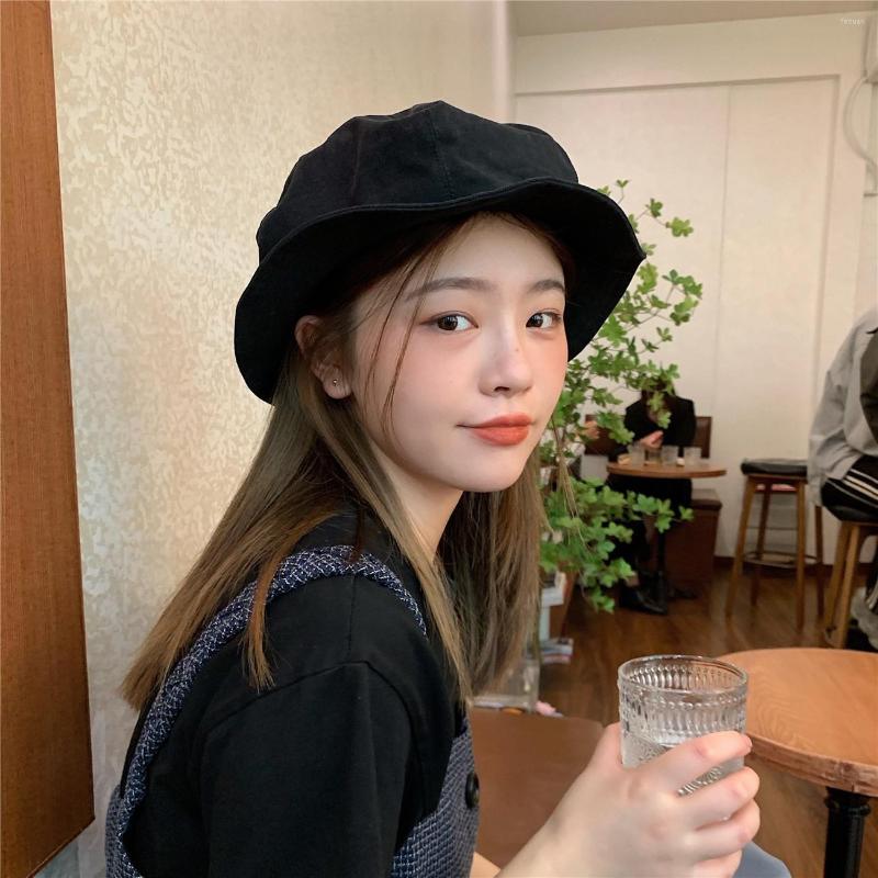 

Berets Summer Cloud Hat Women Fashion Travel Panama Female Trend Bucket Lady Sunshade Breathable Sun Caps For Gift, Orange