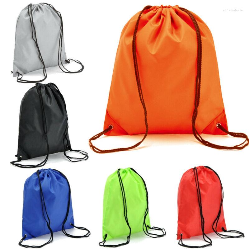 

Shopping Bags 2023 Man Women Large Capacity String Drawstring Back Pack Cinch Sack Gym Tote Bag School Sport Style Minimalist