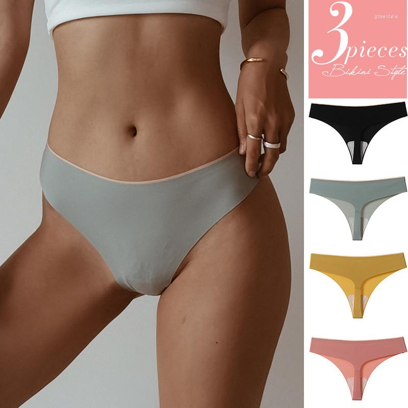 

Women's Panties G-string Cotton Women Underwear Sexy Female Underpants Thong Solid Color Pantys Lingerie Low-Rise Panty, Beige