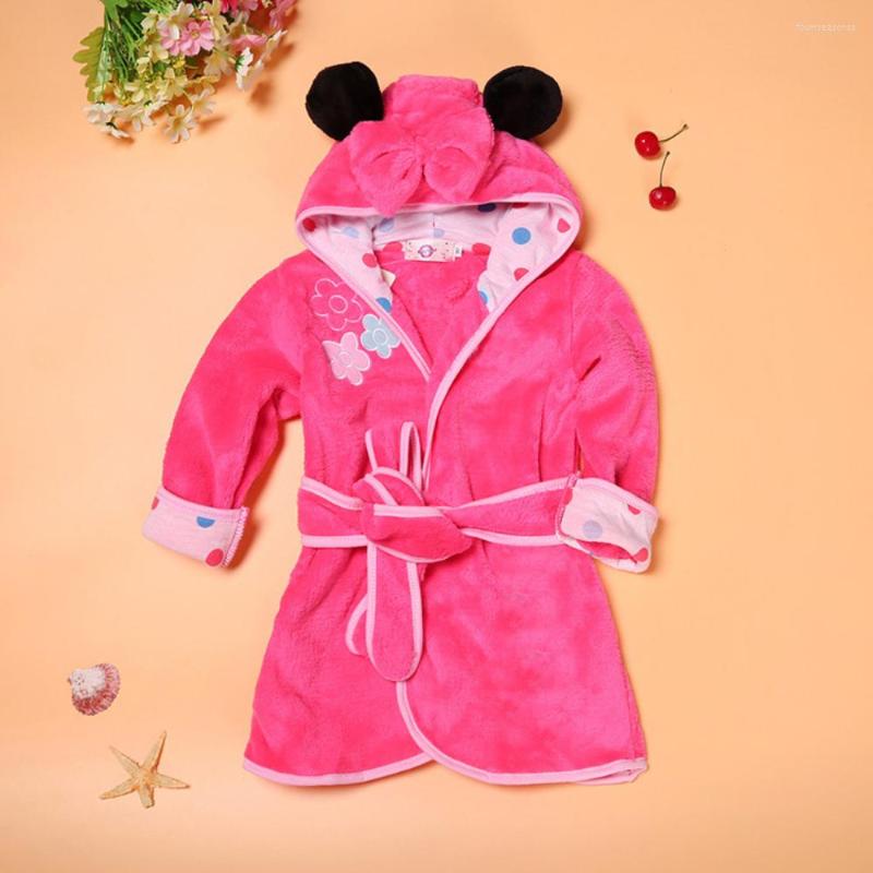 

Rompers Boys And Girls Bathrobe Children's Cartoon Multi-Color Home Nightgown Kids Hooded Robes, Blue kids robes