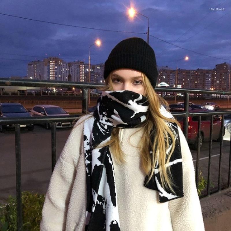 

Scarves Fashion Decoration Leisure Men And Women Accessories Scarf High Street Design Y2K Anime Cartoon Knitting Harajuku Warmth