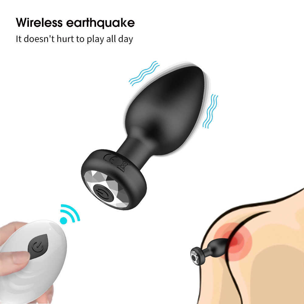Anal Plug Vibrators For Men Prostate Massager Masturbators Women Vagina Stimulator Dildos Remote Control Male Anus Butt Sex Toys-image-833170093