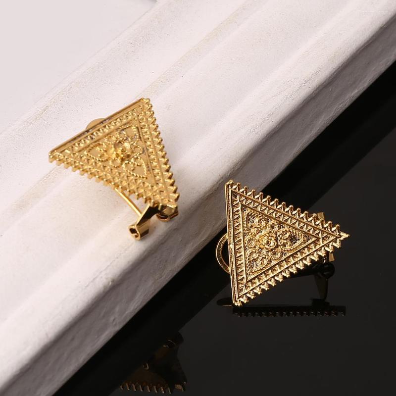 

Stud Earrings Ethiopian Gold ColorTrendy For Girls Women Arab African Habesha Eritrean Jewelry