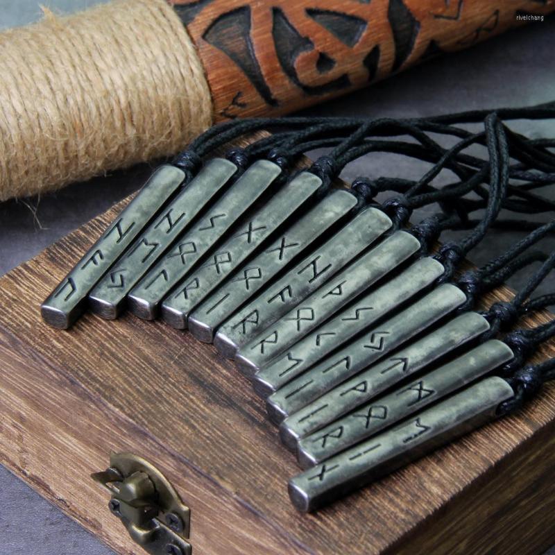 

Pendant Necklaces Never Fade Norse Mythology Symbols Talisman Mens Vikings Runes Vegvisir Amulet Valknut Antique Steel Jewelry