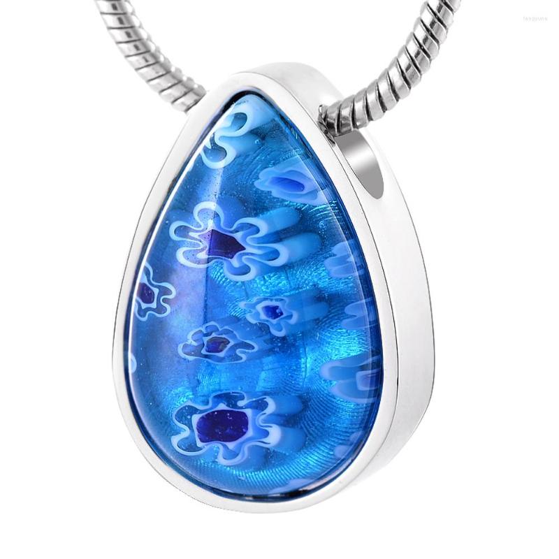 

Pendant Necklaces IJD8474 Water-Drop Heart Suspension Stainless Steel Memorial Ash Keepsake Cremation Jewelry Accessories For DAD