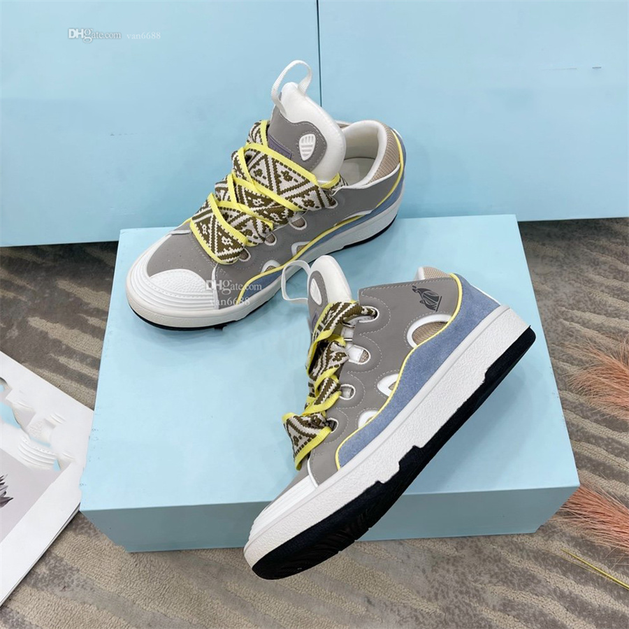

Designer Casual Shoes Luxury Sneakers Training Shoe Fashion Lanvins Sneaker Platform Lace up Print Plate-forme dfgdbcvb5, 11