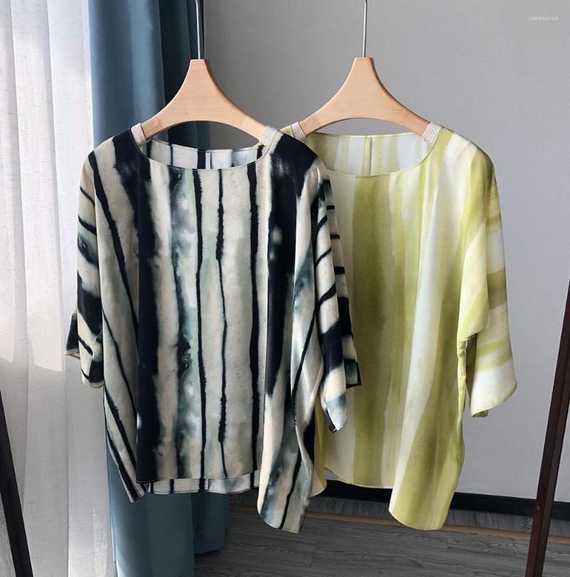 

Women' Blouses Women 2023 Est High Quality Silk Printed Blouse Top, Style 1