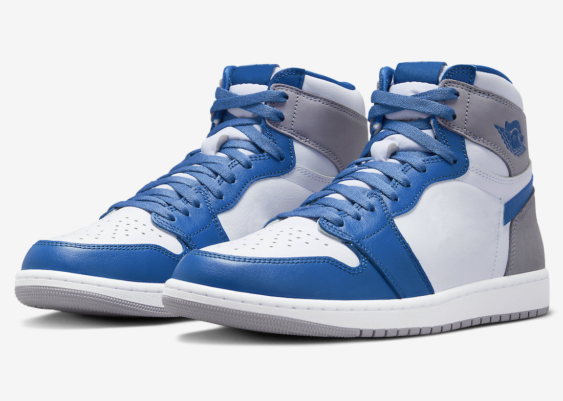 

2023 Authentic Shoes High OG 1 1s True Blue Basketball DZ5485-410 Sneakers Trainers For Womens Mens White Cement Grey With Original Box