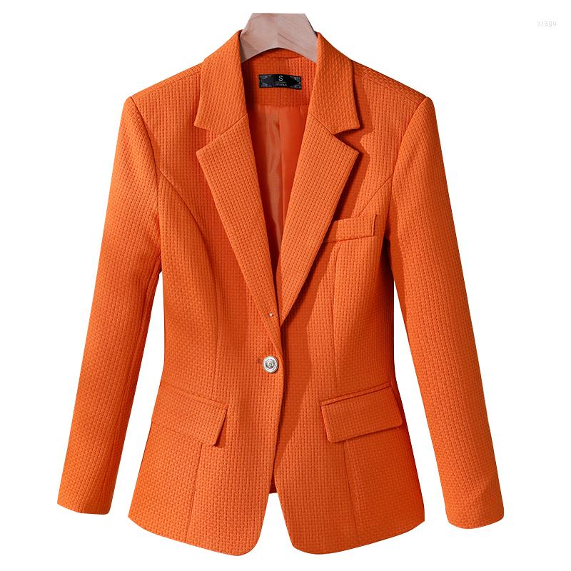

Women's Suits Naviu Fashion Orange Blazer Women Spring Temerament Casual Long Sleeve Slim Jacket Office Ladies Work Coat Black, Green blazer