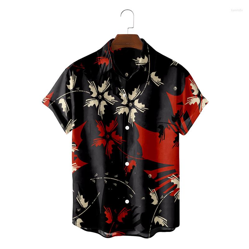 

Men' Casual Shirts 2023 Summer Hawaiian Shirt 3D Floral Pattern Printing Short Sleeve Man Camisa Vacation Casua T-shirt Beach Style Tops, Cs-12