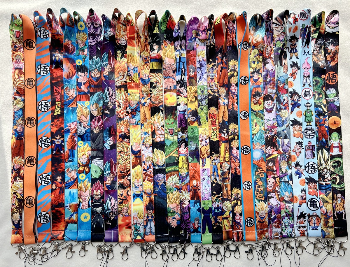 

Japanese Anime Dragon Lanyard Ball Z Designer Keychain ID Credit Card Cover Pass Mobile Phone Charm Neck Straps Badge Holder Keyring Accessories dhgate