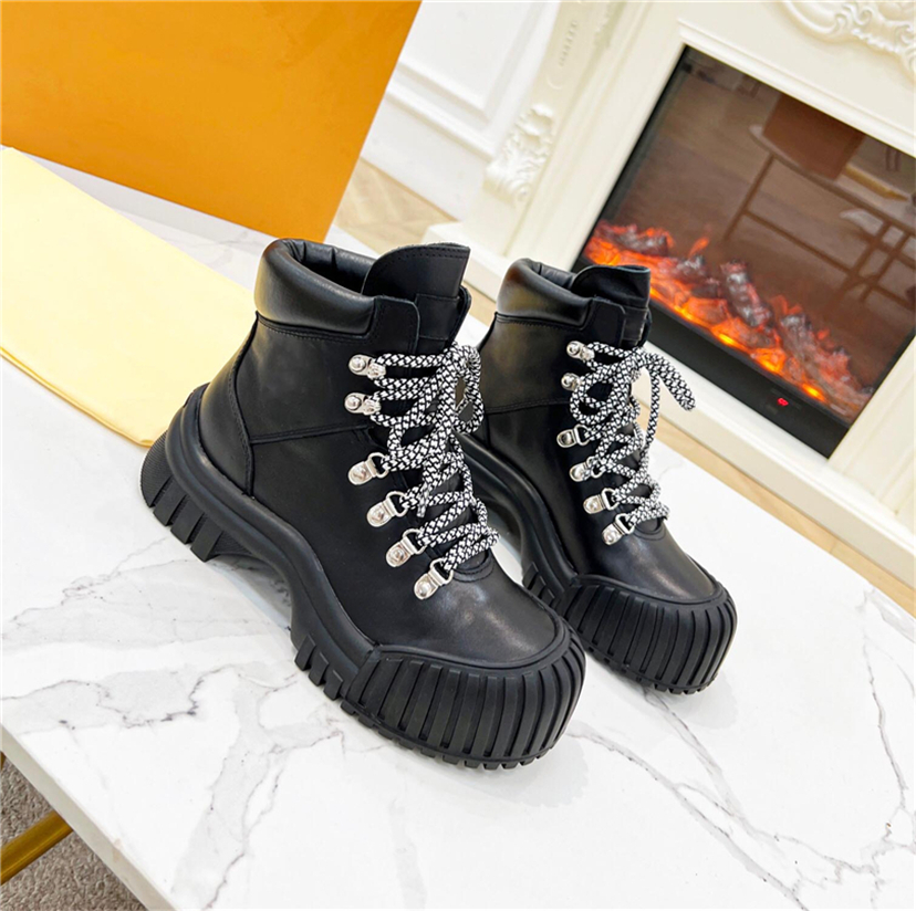 

2023 Designer Paris Ruby Flat Ranger High Boots BEAUBOURG Ankle Boot Calfskin Chunky Martin Winter Shoes Laureate Platform Desert Lace-up Sneakers Size 35-41