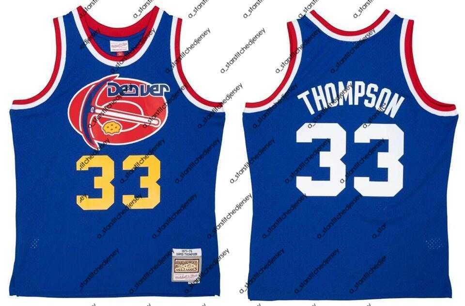 

Basketball Jerseys Stitched David Thompson basketball Jersey S-6XL Mitchell Ness 1975-76 Mesh Hardwoods Classics retro version Men Women Youth jerseys, Stitched jersey