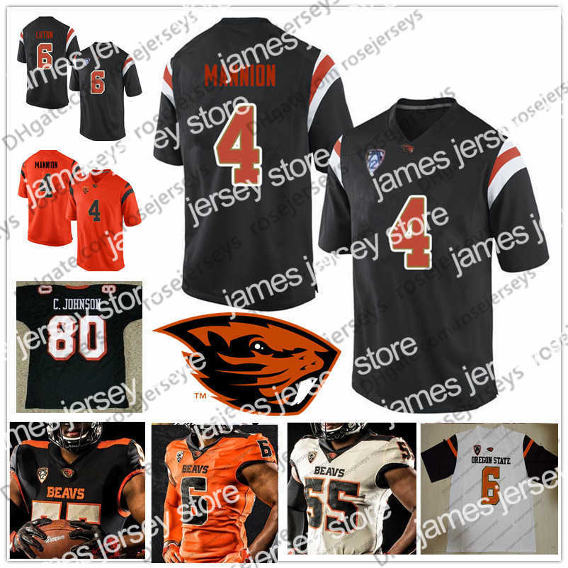 

American College Football Wear NCAA Oregon State Beavers #80 Chad Johnson 85 Ochocinco 4 Sean Mannion 7 Brandin Cooks Black White Orange Ocho Cinco Retired Football J, Cin 85 ocho cinco black