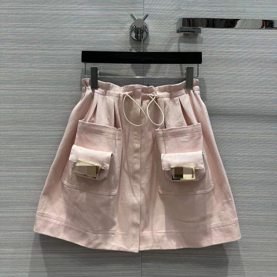 

2023 New Spring Summer Luxury Designer Skirts Fashion A Skirts Women' Brand Same Style Dress 23-1-2-7, Picture color