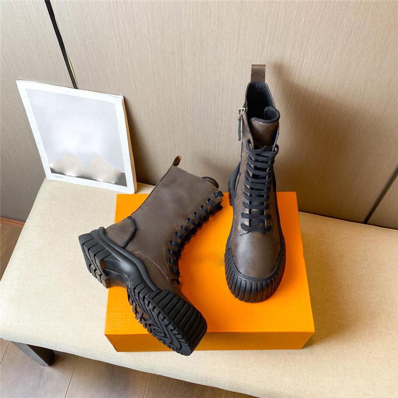 

Luxury Designer Ruby Flat Ranger High Boots BEAUBOURG Ankle Boot Calfskin Chunky Martin Winter Shoes Laureate Platform Desert Lace-up Sneakers With Original Box