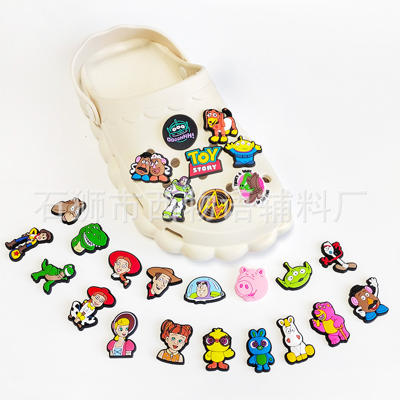 

Anime charms wholesale childhood memories toys cartoon charms shoe accessories pvc decoration buckle soft rubber clog charms fast ship, Equally mixed colors