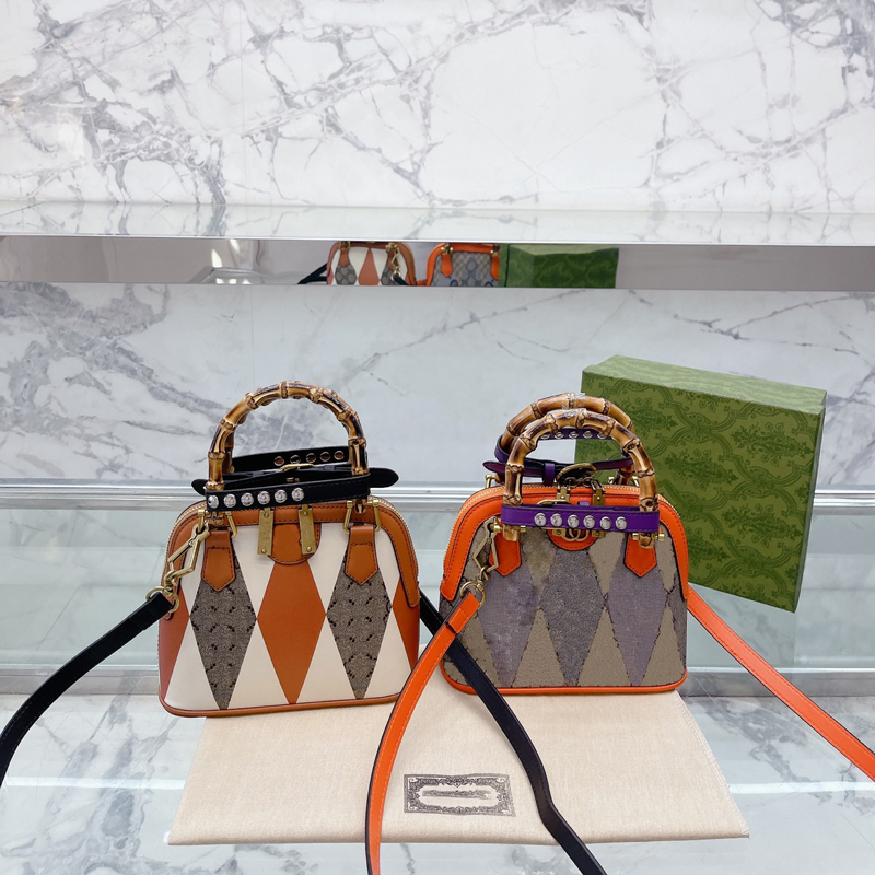 Bamboo portable shell bag Women new designer bags fashion high quality soft leather handbags clutch purse crossbody first shoulder bag