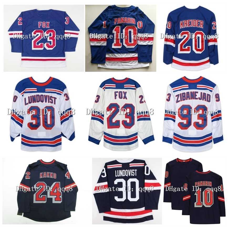 

q888 93 Mika Zibanejad Kaapo Kakko Hockey Jersey Adam Fox reverse retro Ryan Lindgren Winter Classic Artemi Panarin Alexis Lafreniere Ryan Reaves, Women size s m l xl xxl