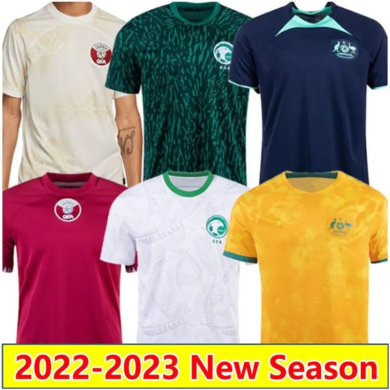 

2022 Qatar Soccer Jerseys Australias 2023 SAUDI ARABIA Camisetas De Futbol 22 23 home away national team Australie yellow MEN Football Shirt Uniforms maillots f FIF, 22-23 qatar home +patch