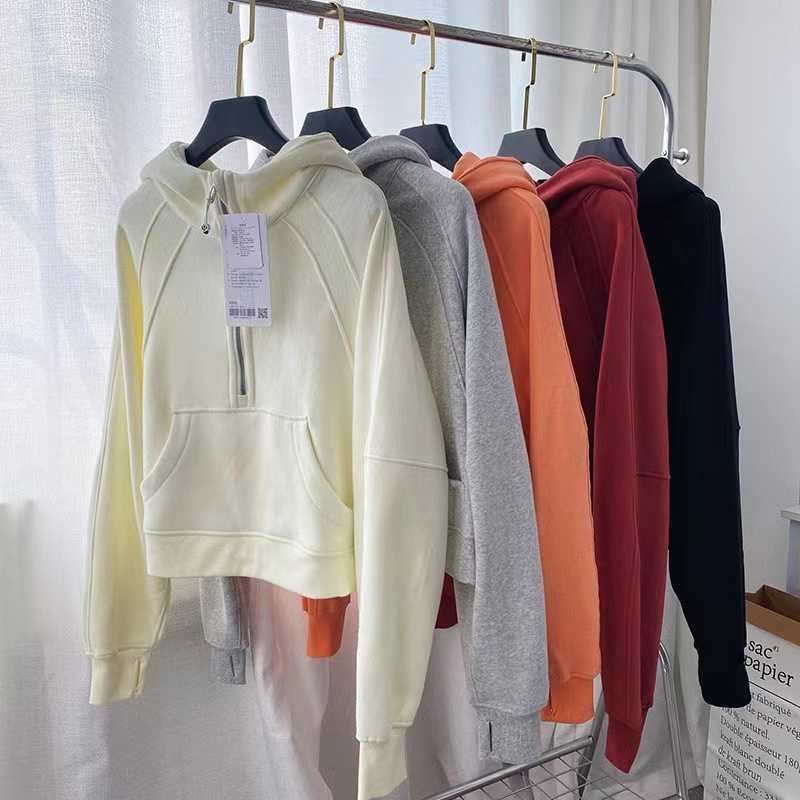 

Autumn And Winter Sports Sweater Warm Running Hoodie Sweat Wicking Breathable Yoga Coat Cold Proof Half Zipper Original Standard Training White, Malachite green with label