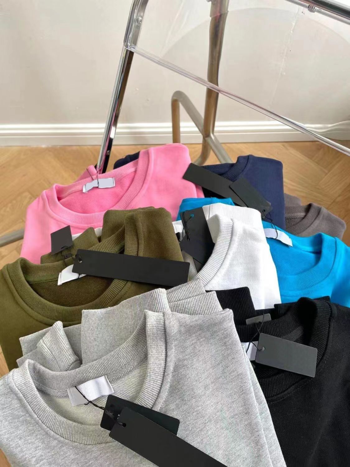 Colors Designers Mens Hoodie Candy Hoody Women Casual Logo Long Sleeve Couple Loose O-neck Sweatshirt Stones Island-image-833376019