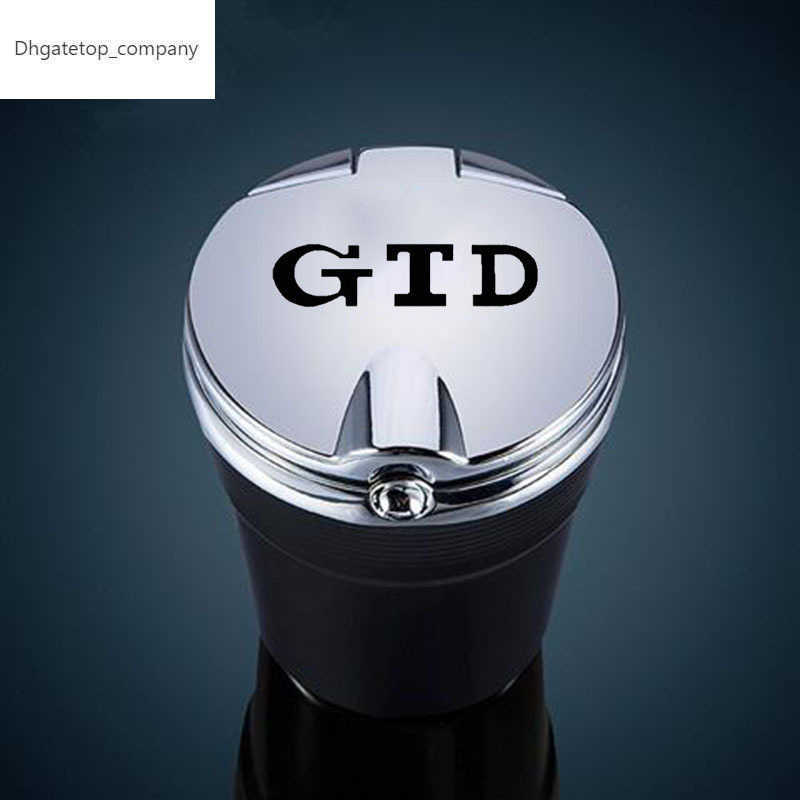 

New New Car personality DIY Design Ashtray with GTD Ashtray for Volkswagen Polo Passat B5 B6 Golf 4 5 6 7 Tiguan Touran