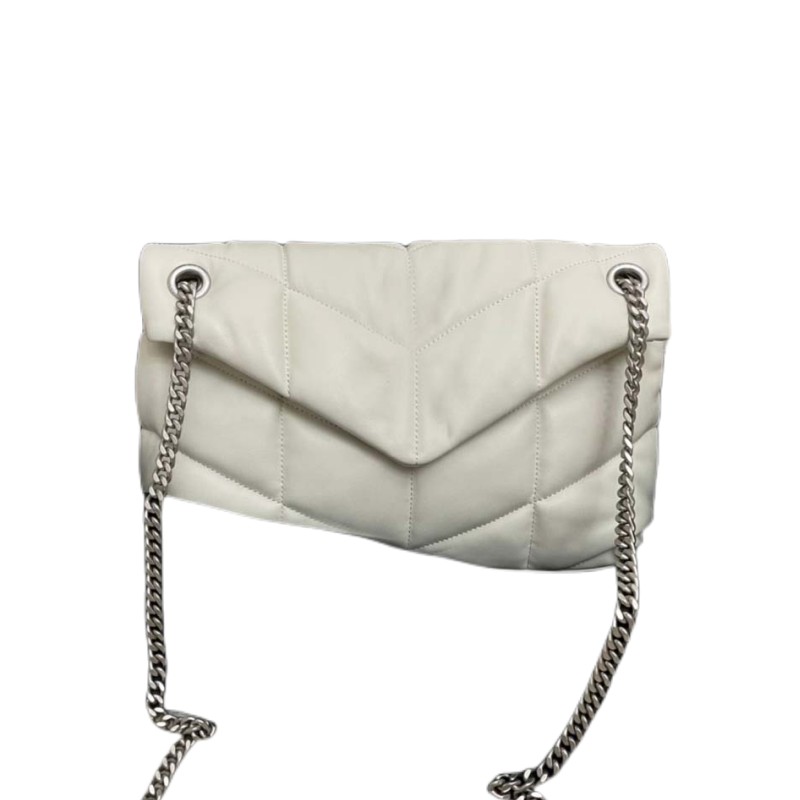 

AAAAA Luxurys Designer Bags Fashion Handbags women Handbag Shoulder metal chain gold silver Genuine Leather bag Flip cover diagonal Messenger Crossbody Handbag, White2