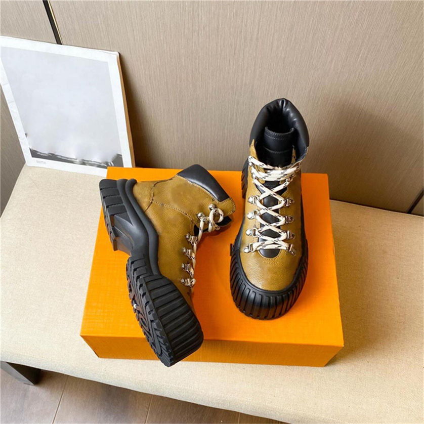 

Luxury Designer Ruby Flat Ranger High Boots BEAUBOURG Ankle Boot Calfskin Chunky Martin Winter Shoes Laureate Platform Desert Lace-up Sneakers Size 35-41