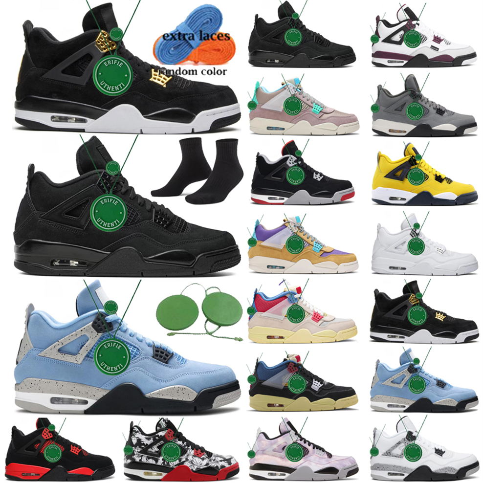 

4 basketball shoes for men women 4s Military Black Cat Sail Red Thunder White Oreo Cactus Jack Blue University Infrared Cool Grey mens sports sneakers, Color # 25