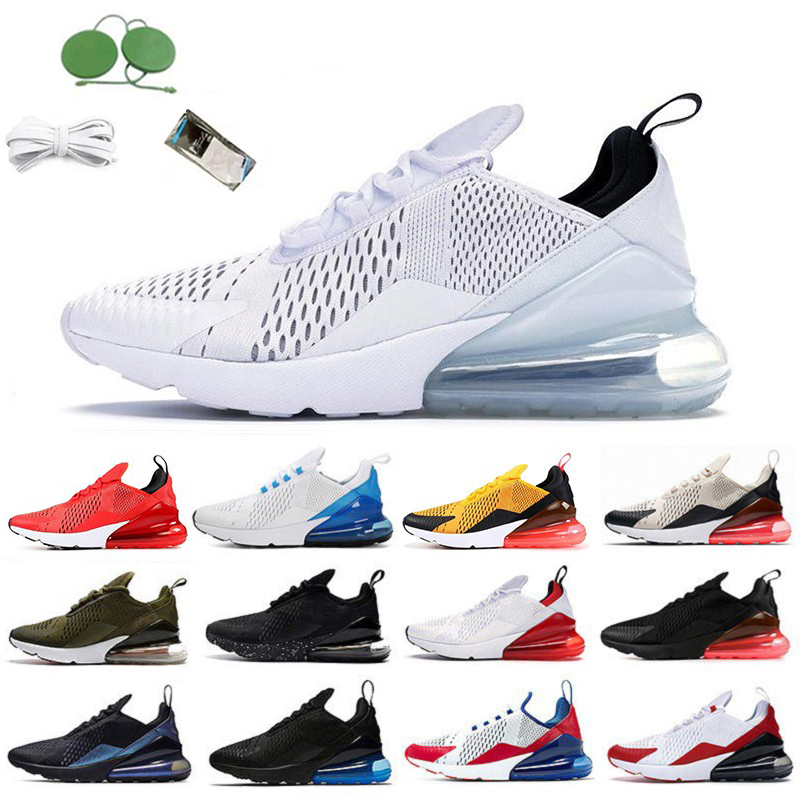 

Excellent Retro 270 Mens Womens Running shoes sneakers Anthracite Core Triple Black White tiger USA University Red UNC White Mesh Cactus Hab, 25