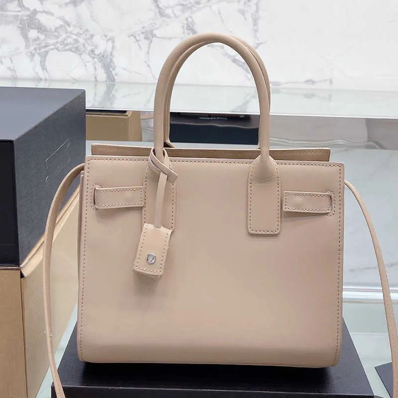 

Yysl Handbags Yslity tote bag handbag organ shoulder bags 26cm 22 cm crocodile grain Calfskin with lock hasp black Cross body designer bag sac de jour baby nano XN70, Khaki