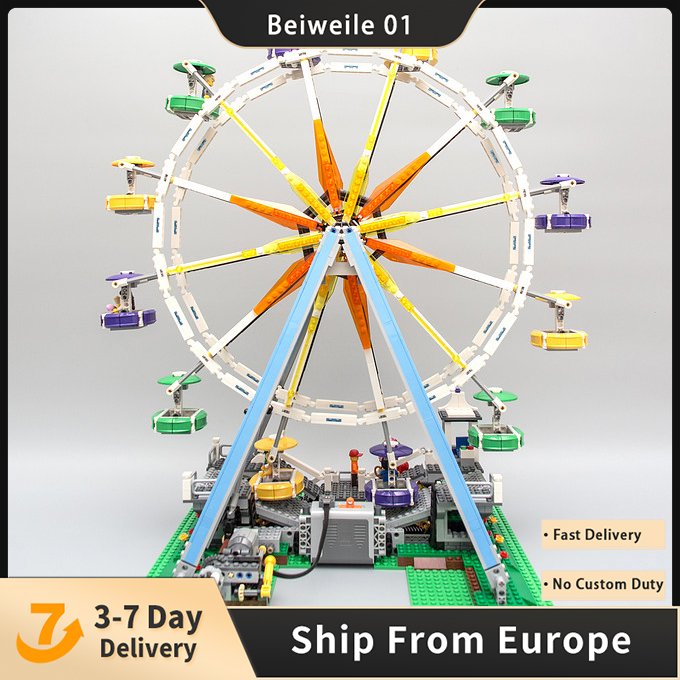 

Creator Expert Block Series Modular Ferris Wheel Buildings Building Blocks 2464pcs Bricks Toys Christmas Gift Model Kit Compatible 10247