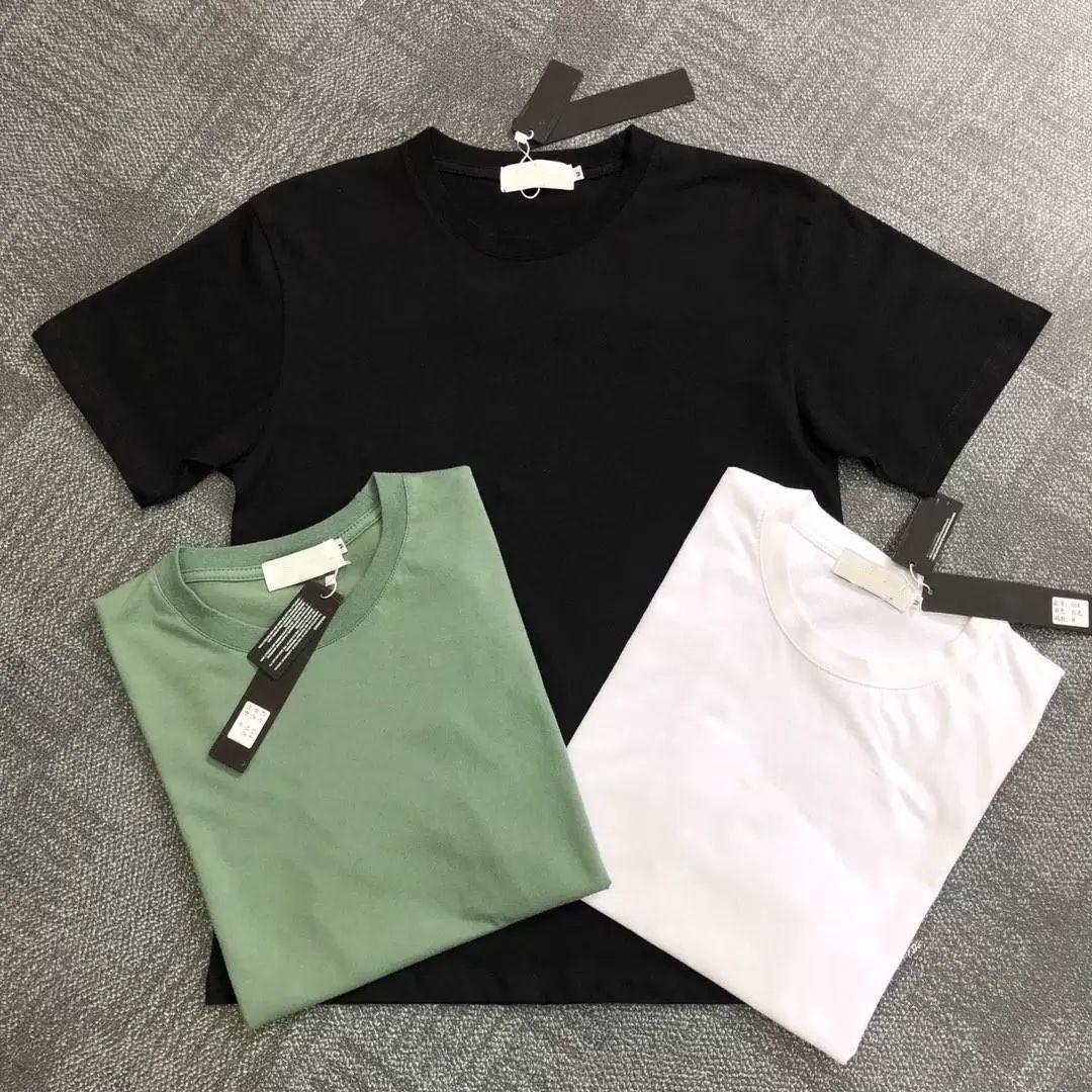 Brand Designer Shirts for Women Men's Summer Fashion Luxury Letter Embroidery Shirt Mens Clothing Short Sleeved Stones island-image-833509370