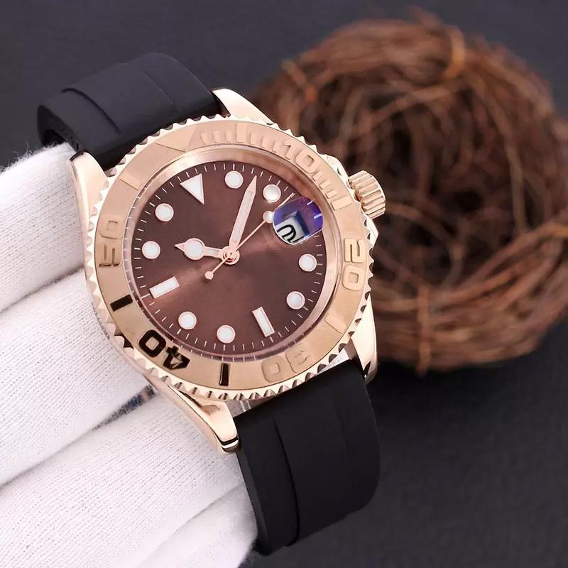

Luxury Watch Watches For Men Stainless Steel Original Solid Bracelet Automatic Movement Auto Date Classic Wristwatches 41mm Round Dial montre de luxe, Color 2