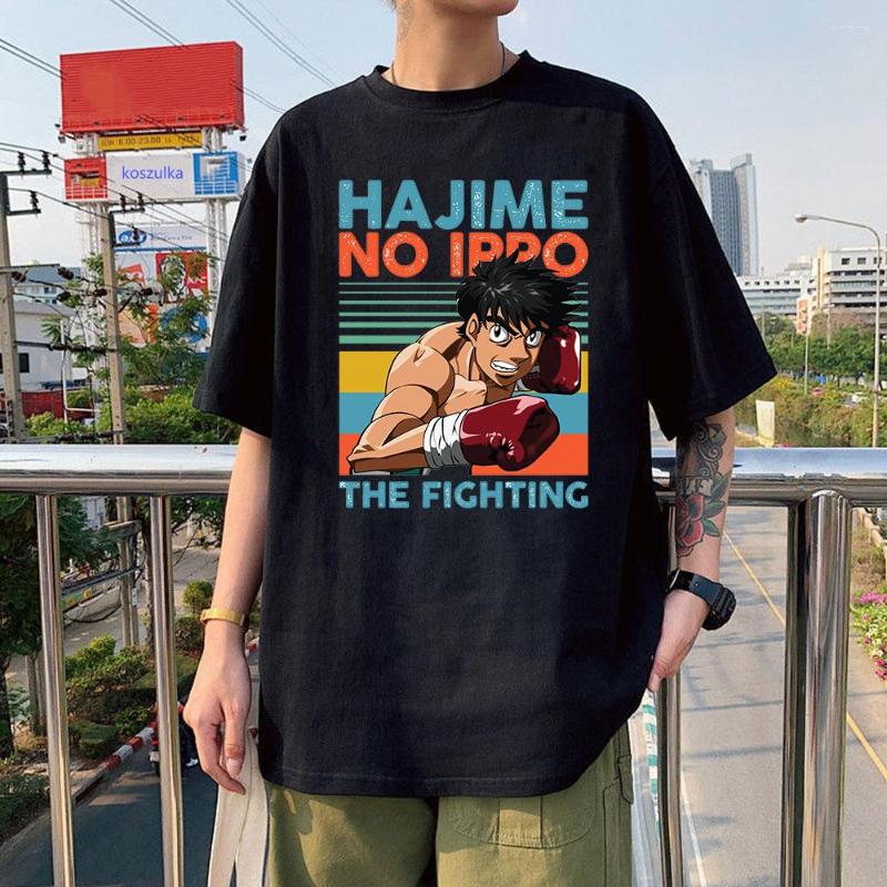 

Men's T Shirts High Quality Men Fashion Hip Hop Harajuku Hajime No Ippo Cotton Shirt, 52095