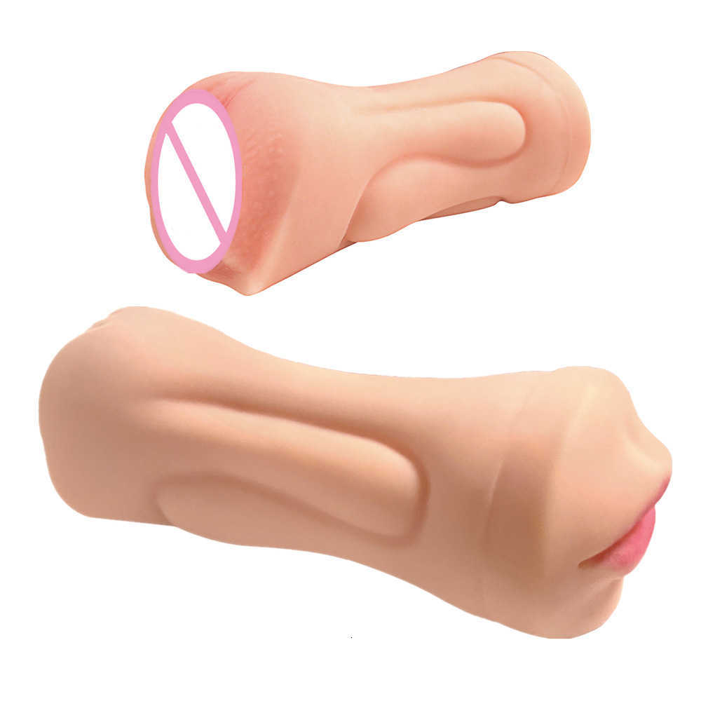 Sex Massager toy masturbator Double headed S-shaped male private part aircraft cup simulation cuddle inverted mold adult sex-image-838778273