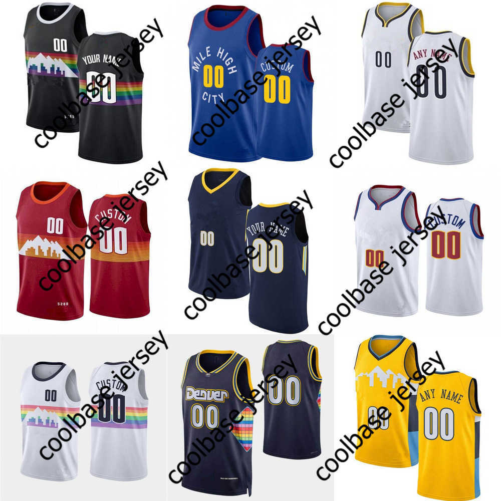 

75th Custom Jersey Denver''Nuggets''Men Women Youth 5 Will Barton 10 Bol 7 Facundo Campazzo 31 Vlatko Cancar Basketball Jerseys, Color