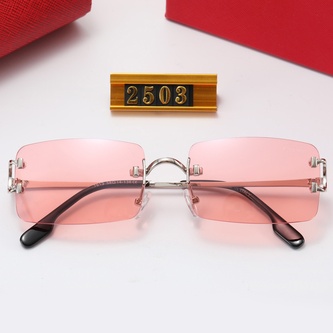 

60Sunglasses Designer Sunglasses For Womens Mens Fashion Metal Frame Sun Glasses Stylish Pattern Goggles Woman Sunglass Beach Sun Glass 5 Optionals