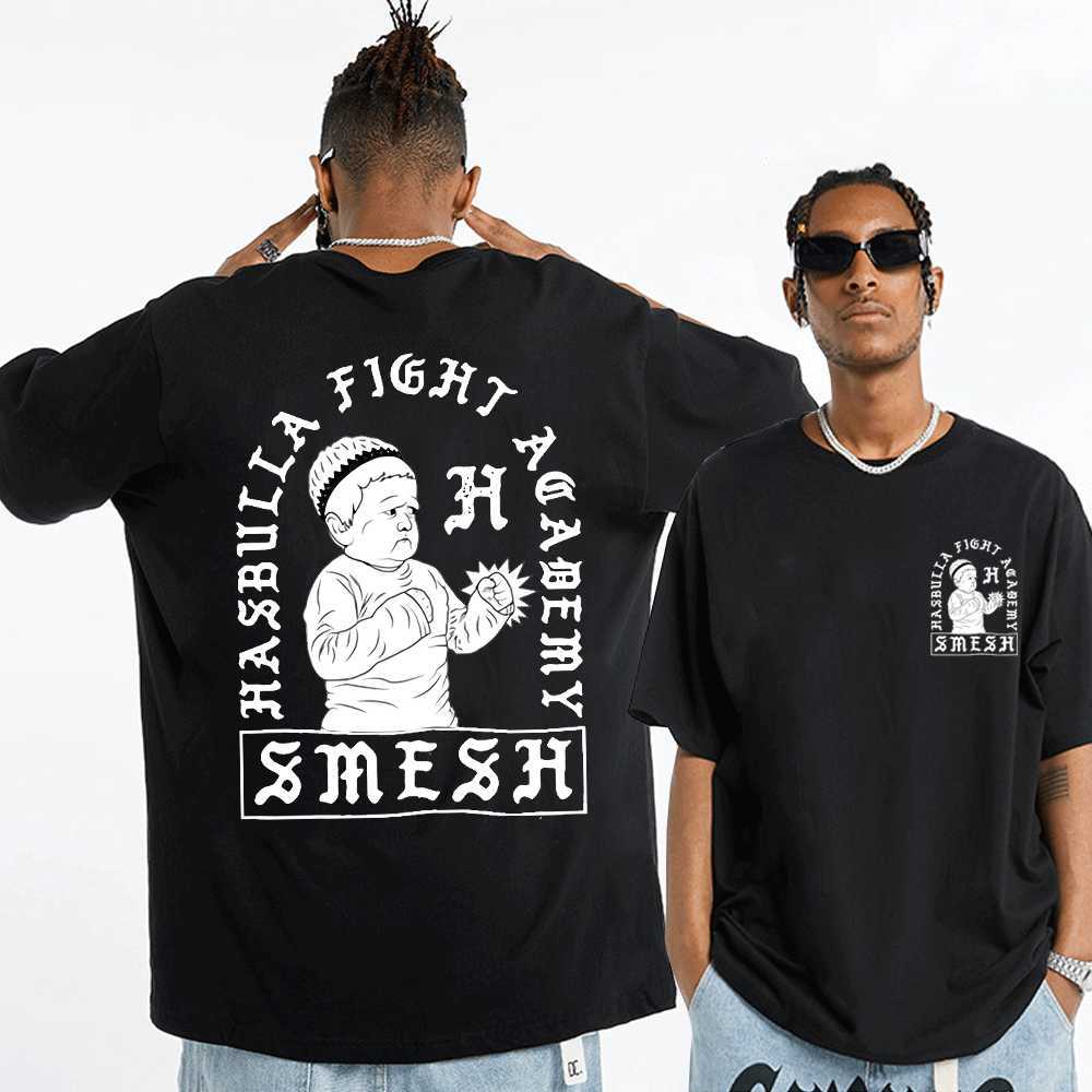 

Men's T-Shirts Hasbulla Magomedov T Shirt Russia Blogger Hasbulla Fighting Meme Short Sleeve Tshirt Men's Oversized T-shirts Funny Tops Tees T230103, Black