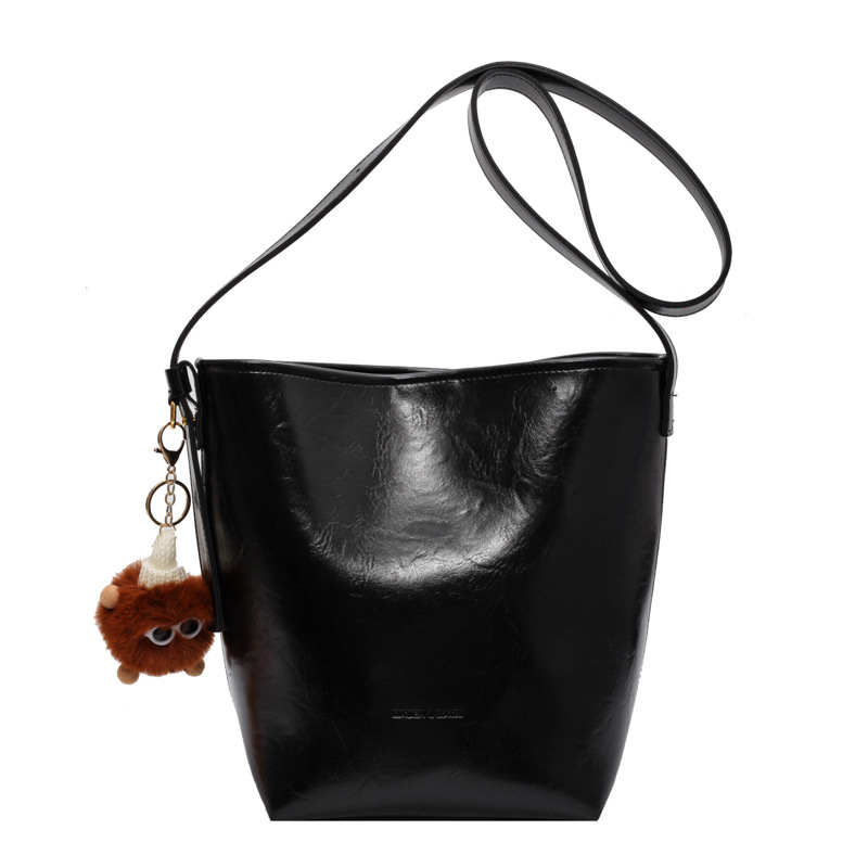 

polene bag Shoulder Bags 2021 MINI Bucket Bag Mansur Women Split Leather Lady Cross Bag MTQ6, Brown