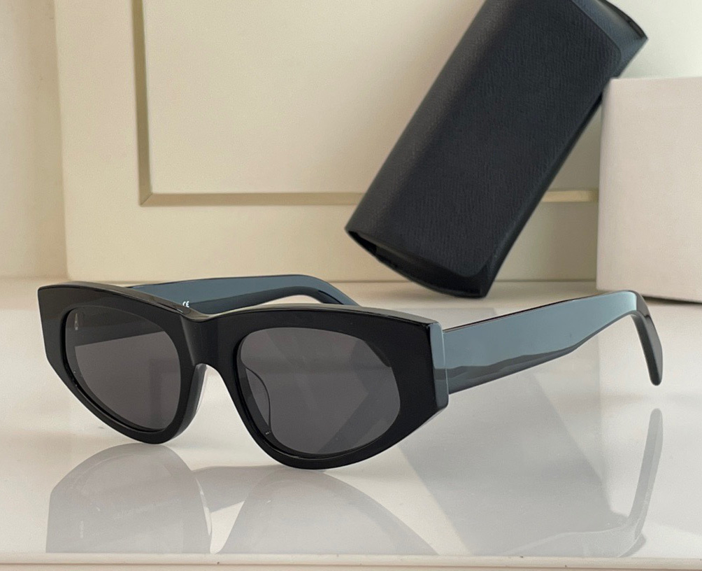 

Fashion luxury designer 4S195 sunglasses for women classic acetate cat eye shape glasses outdoor trendy versatile style Anti-Ultraviolet protection come with box